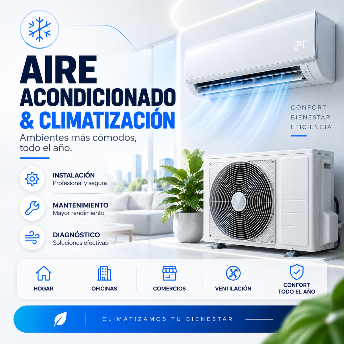 Servicio técnico de aire acondicionado y climatización de SKAI-X