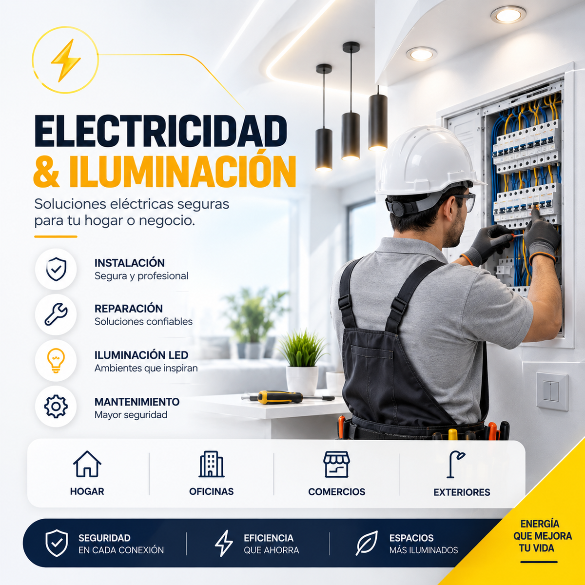 Servicio de electricidad e iluminación de SKAI-X