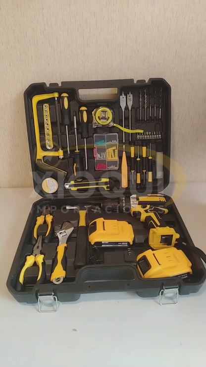 💥TALADRO PERCUTOR INALÁMBRICO 180V + KIT PROFESIONAL DE HERRAMIENTAS 🔧 | ¡TODO LO QUE NECESITAS EN UN SOLO MALETÍN! 💥
